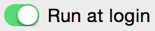 Run at login