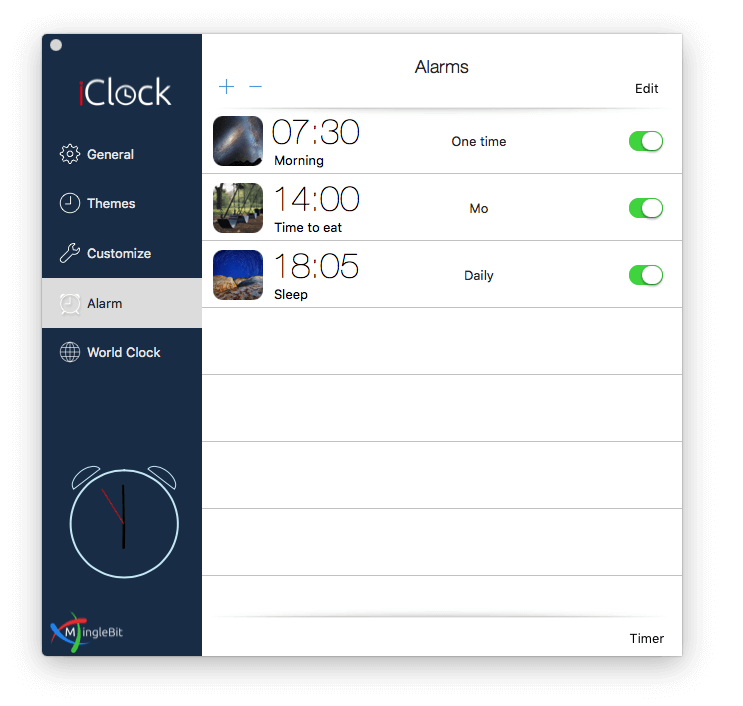iClock alarm