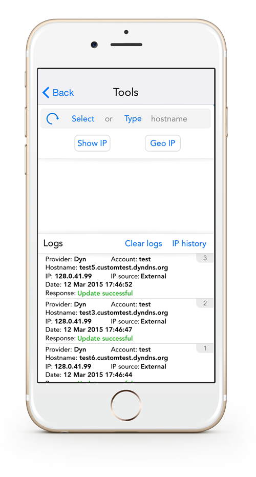 RealDNS Mobile Tools